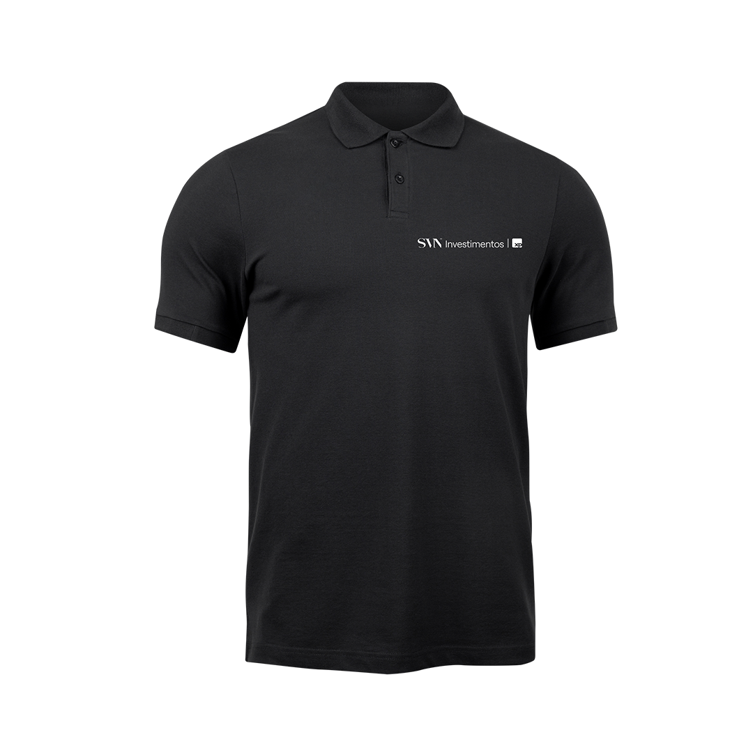 CAMISETA POLO PRETA MASCULINA