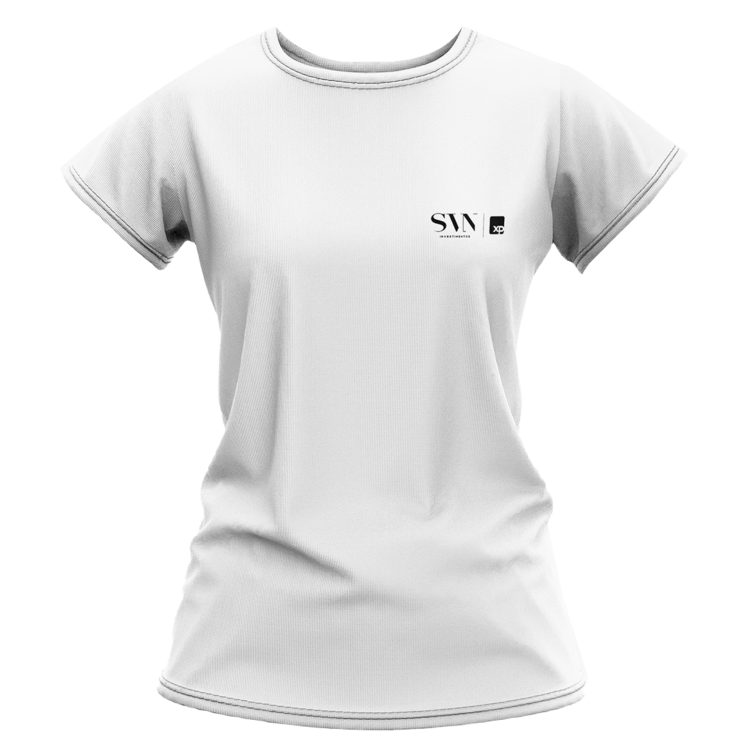 CAMISETA DRY FIT BRANCA FEMININA
