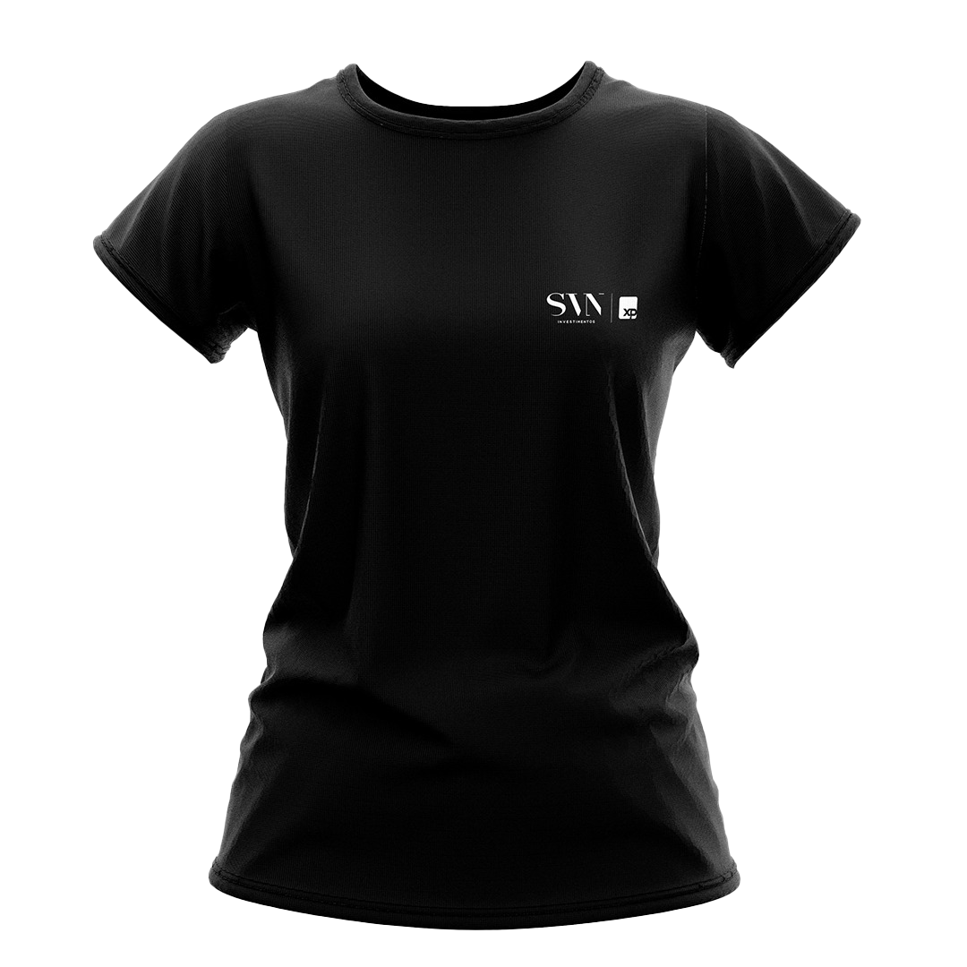 CAMISETA DRY FIT PRETA FEMININA