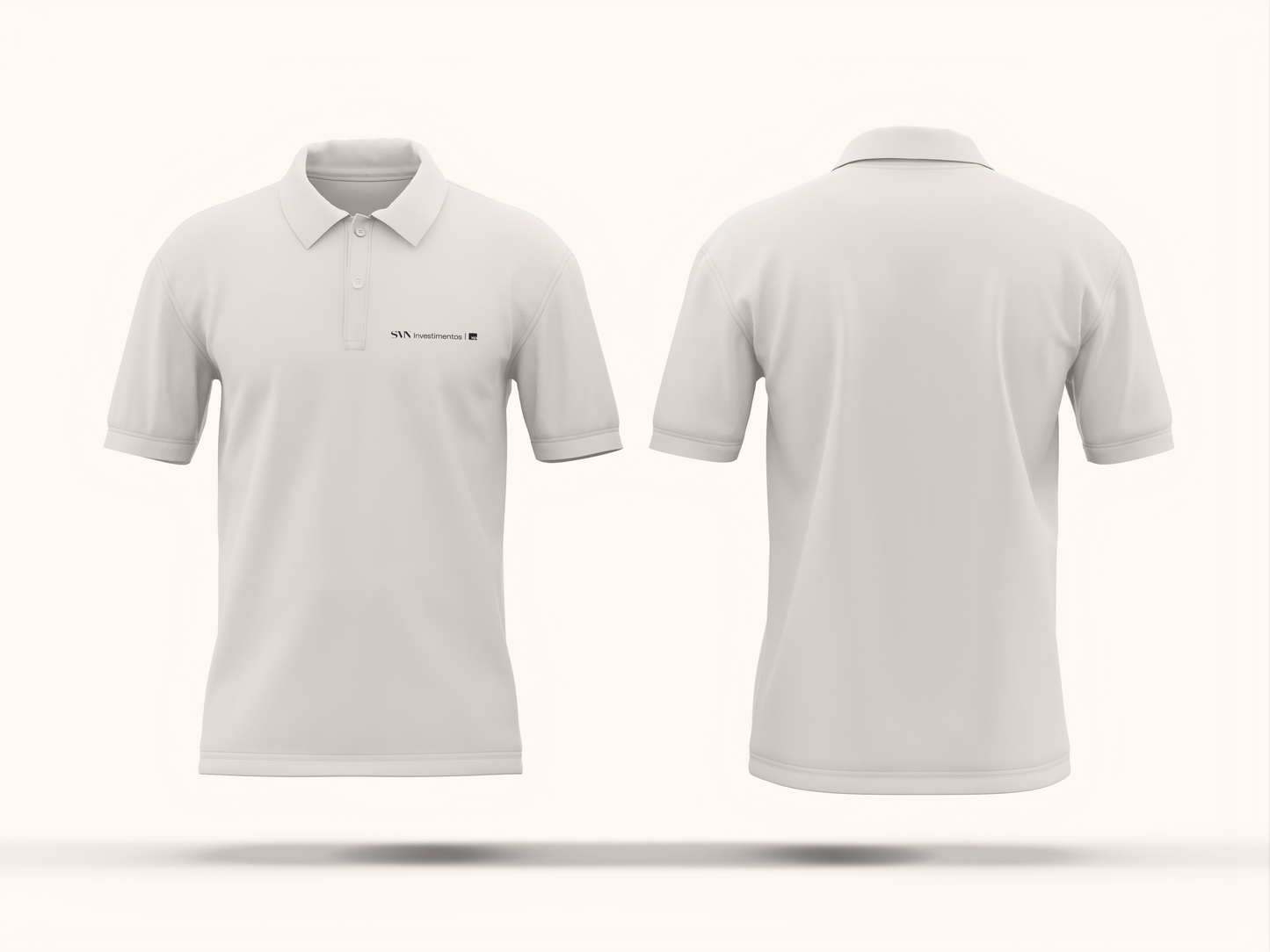CAMISETA POLO BRANCA MASCULINA