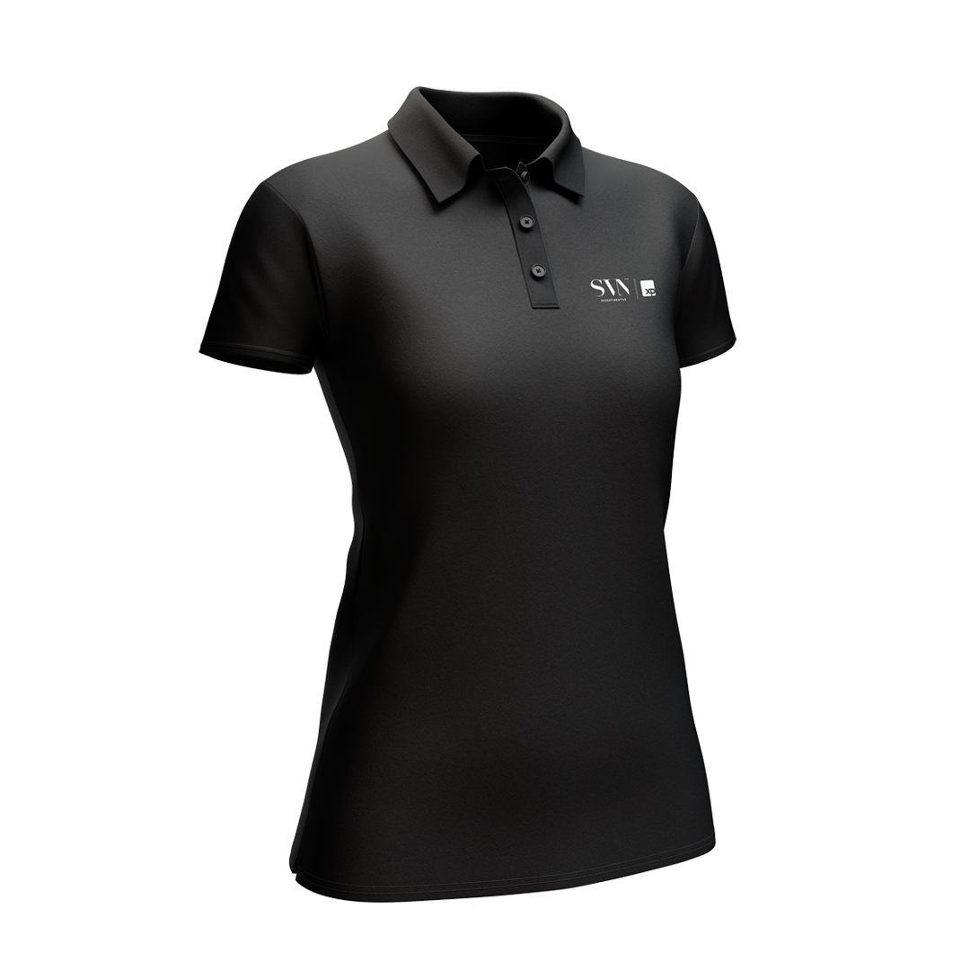 CAMISETA POLO PRETA  FEMININA