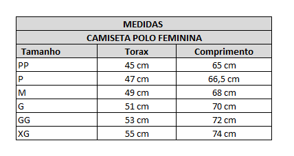 CAMISETA POLO PRETA  FEMININA