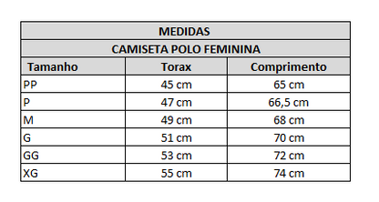 CAMISETA POLO PRETA  FEMININA